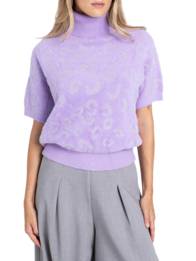 ΓΥΝΑΙΚΕΙO FLUFFY ΠΟΥΛΟΒΕΡ ΖΙΒΑΓΚΟ | Λιλά 372 S/M