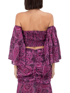 ΓΥΝΑΙΚΕΙΟ CROP ΤΟΠ OFF-SHOULDER | Εμπριμέ 1009 S
