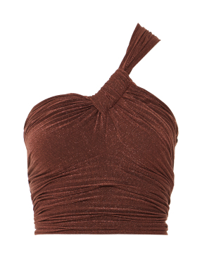 ΓΥΝΑΙΚΕΙΟ LUREX ΤΟΠ OFF-SHOULDER | Καφέ 330 S/M