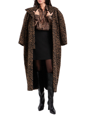 ΓΥΝΑΙΚΕΙΟ ΠΑΛΤΟ | Animal Print  1007 S/M