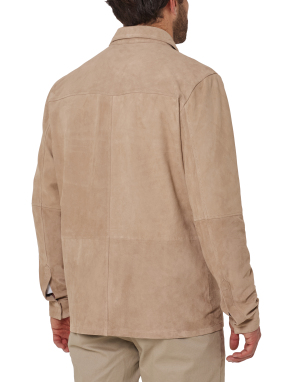 ΑΝΔΡΙΚΟ ΔΕΡΜΑΤΙΝΟ JACKET | Καφέ Ανοιχτό EU 54