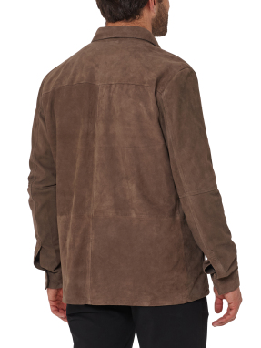 ΑΝΔΡΙΚΟ ΔΕΡΜΑΤΙΝΟ JACKET | Καφέ Σκούρο EU 52