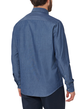 ΑΝΔΡΙΚΟ DENIM ΠΟΥΚΑΜΙΣΟ | Μπλε Σκούρο XL