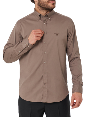 ΑΝΔΡΙΚΟ ΠΟΥΚΑΜΙΣΟ | Καφέ Ανοιχτό XL