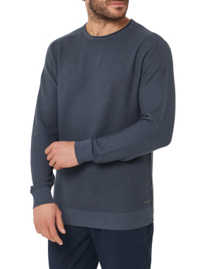 ΑΝΔΡΙΚΗ ΠΛΕΚΤΗ ΜΑΚΡΥΜΑΝΙΚΗ ΜΠΛΟΥΖΑ | Μπλε Σκούρο XL