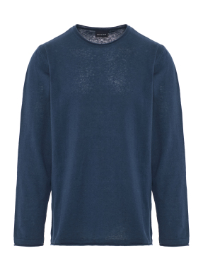 ΑΝΔΡΙΚΗ ΜΑΚΡΥΜΑΝΙΚΗ ΜΠΛΟΥΖΑ | Μπλε Σκούρο XXL