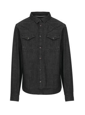 ΑΝΔΡΙΚΟ DENIM JACKET | Μαύρο L