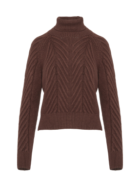 ΓΥΝΑΙΚΕΙΟ ΠΛΕΚΤΟ ΖΙΒΑΓΚΟ | Καφέ M/L