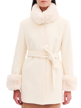 ΓΥΝΑΙΚΕΙΟ ΚΟΝΤΟ ΠΑΛΤΟ ΜΕ ΓΟΥΝΑ | Μπεζ 44