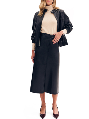 ΜΙΝΤΙ ΔΕΡΜΑΤΙΝΗ ΦΟΥΣΤΑ | Μαύρο 46