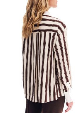 ΓΥΝΑΙΚΕΙΟ ΠΟΥΚΑΜΙΣΟ ΜΕ ΣΤΡΑΣ | Καφέ Σκούρο 54