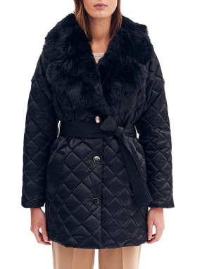 ΓΥΝΑΙΚΕΙΟ ΚΑΠΙΤΟΝΕ ΜΠΟΥΦΑΝ ΜΕ ΓΟΥΝΑ | Μαύρο 54