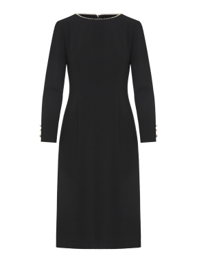 ΜΙΝΤΙ ΦΟΡΕΜΑ PENCIL ΜΕ ΠΕΡΛΕΣ | Μαύρο 58