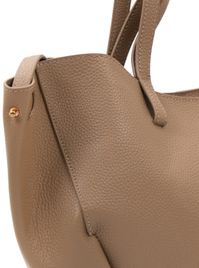 ΓΥΝΑΙΚΕΙΑ ΔΕΡΜΑΤΙΝΗ ΤΣΑΝΤΑ ΩΜΟΥ | Καφέ Ανοιχτό