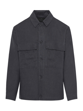 ΑΝΔΡΙΚΟ ΛΙΝΟ JACKET | Γκρι Σκούρο L