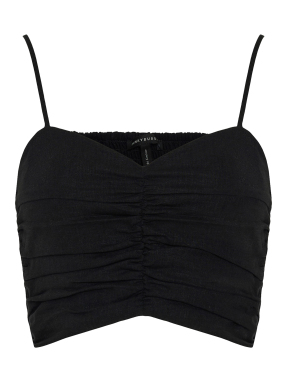 ΓΥΝΑΙΚΕΙΟ CROPPED TOP | Μαύρο S