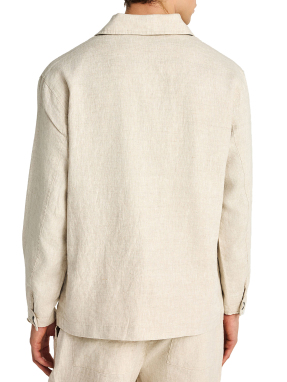 ΑΝΔΡΙΚΟ ΛΙΝΟ JACKET | Εκρού L