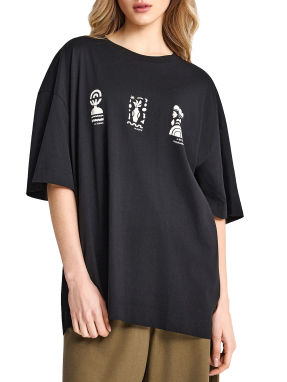 ΓΥΝΑΙΚΕΙΟ T-SHIRT | Μαύρο M