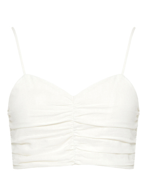 ΓΥΝΑΙΚΕΙΟ CROPPED TOP | Εκρού S