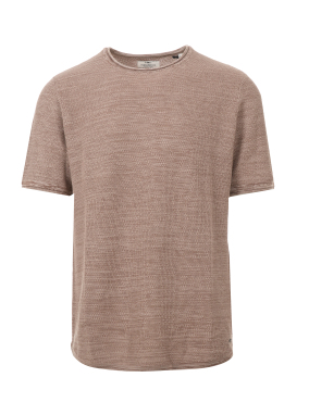 ΑΝΔΡΙΚΟ ΠΛΕΚΤΟ T-SHIRT | Μπεζ M