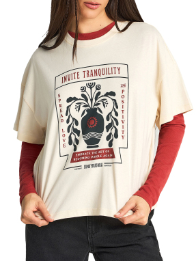 ΓΥΝΑΙΚΕΙΟ T-SHIRT | Εκρού XS