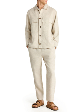 ΑΝΔΡΙΚΟ ΛΙΝΟ ΠΑΝΤΕΛΟΝΙ | Εκρού L