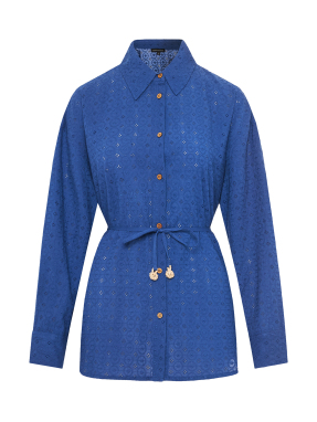 ΓΥΝΑΙΚΕΙΟ ΠΟΥΚΑΜΙΣΟ ΜΕ ΔΕΣΙΜΟ | Μπλε S