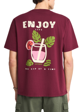 ΑΝΔΡΙΚΟ T-SHIRT | Μπορντό XL