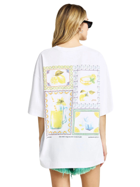 ΓΥΝΑΙΚΕΙΟ T-SHIRT ΜΕ ΤΥΠΩΜΑ | Λευκό M