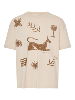 ΑΝΔΡΙΚΟ T-SHIRT ΜΕ ΤΥΠΩΜΑ | Εκρού XL