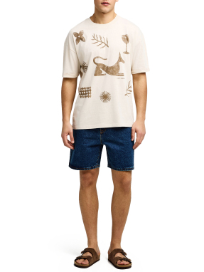 ΑΝΔΡΙΚΟ T-SHIRT ΜΕ ΤΥΠΩΜΑ | Εκρού XL