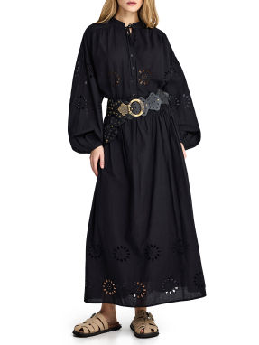 ΜΑΞΙ ΦΟΥΣΤΑ ΜΕ ΚΕΝΤΗΜΑ | Μαύρο S