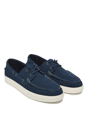 ΑΝΔΡΙΚΑ SUEDE BOAT SHOES | Μπλε Σκούρο 43