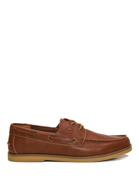ΑΝΔΡΙΚΑ ΔΕΡΜΑΤΙΝΑ BOAT SHOES | Καφέ 44