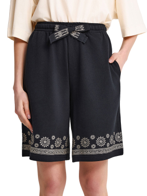 ΓΥΝΑΙΚΕΙΟ ΣΟΡΤΣ ΜΕ ΚΕΝΤΗΜΑ | Μαύρο S