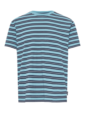 ΑΝΔΡΙΚΟ ΡΙΓΕ T-SHIRT | Μπλε L