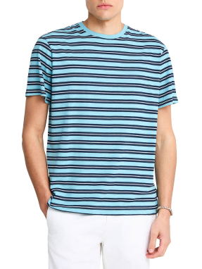 ΑΝΔΡΙΚΟ ΡΙΓΕ T-SHIRT | Μπλε L