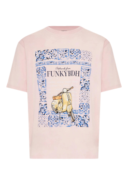 ΑΝΔΡΙΚΟ T-SHIRT ΜΕ ΤΥΠΩΜΑ | Ροζ XL