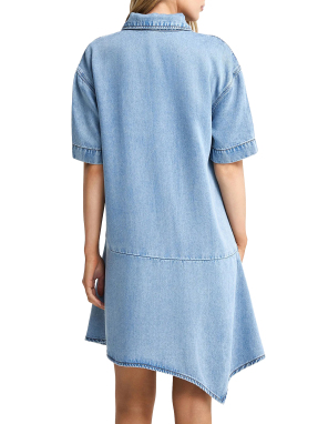 ΜΙΝΙ ΑΣΥΜΜΕΤΡΟ DENIM ΦΟΡΕΜΑ | Γαλάζιο S