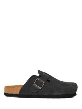 ΓΥΝΑΙΚΕΙΑ SUEDE CLOGS | Μαύρο 39