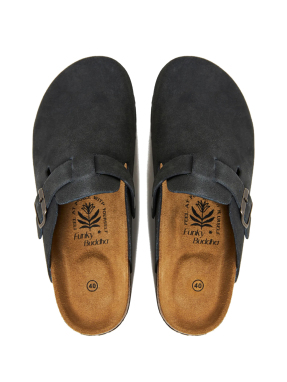 ΓΥΝΑΙΚΕΙΑ SUEDE CLOGS | Μαύρο 39