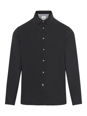 ΑΝΔΡΙΚΟ ΛΙΝΟ ΠΟΥΚΑΜΙΣΟ | Μαύρο M