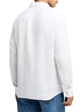 ΑΝΔΡΙΚΟ ΛΙΝΟ ΠΟΥΚΑΜΙΣΟ | Λευκό L