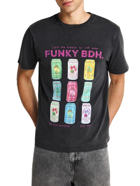 ΑΝΔΡΙΚΟ T-SHIRT ΜΕ ΤΥΠΩΜΑ | Μαύρο XL