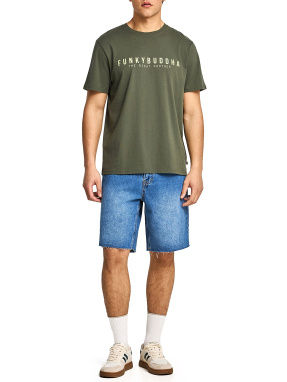 ΑΝΔΡΙΚΟ T-SHIRT ΜΕ ΛΟΓΟΤΥΠΟ | Χακί L