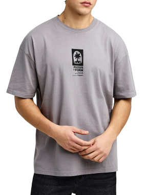 ΑΝΔΡΙΚΟ OVERSIZED T-SHIRT | Γκρι L