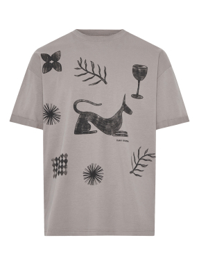 ΑΝΔΡΙΚΟ T-SHIRT ΜΕ ΤΥΠΩΜΑ | Γκρι L