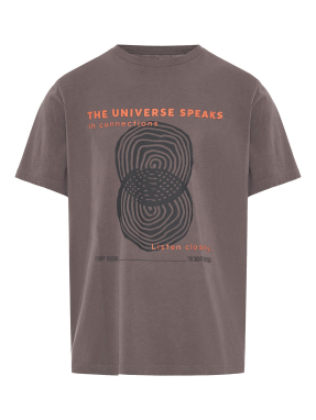 ΑΝΔΡΙΚΟ T-SHIRT ΜΕ ΤΥΠΩΜΑ | Γκρι Σκούρο XL