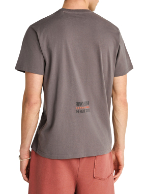 ΑΝΔΡΙΚΟ T-SHIRT ΜΕ ΤΥΠΩΜΑ | Γκρι Σκούρο XL