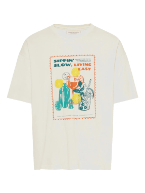 ΑΝΔΡΙΚΟ T-SHIRT ΜΕ ΤΥΠΩΜΑ | Εκρού XL